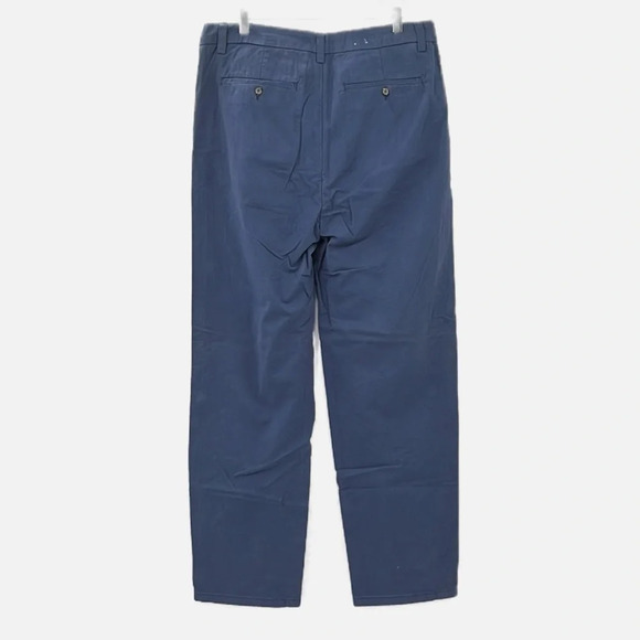 Amendi Gunnar Blue Organic Cotton Pleat Front Button Fly Pants - NWPT - Size 33 - Picture 3 of 11